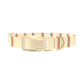 Hexagon Stripe 8870488211671 Dog Collar - plastic silver