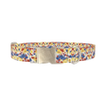 Tie Dye Dog Collar - metal silver