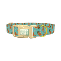 Christmas Cowboy Dog Collar - plastic gold