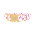 Pirate Dog Skull Dog Collar - plastic gold