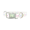 Colorful Chicken Dog Collar - plastic silver