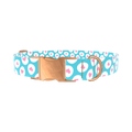 Easter Egg Heart Dog Collar - metal rose gold