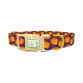 Halloween Pumpkin Dog Collar - plastic gold