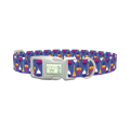 Bright Bobber Dog Collar - plastic silver