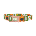 Rainbow Luck Dog Collar - plastic rose gold