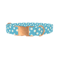 Daisy Floral Dog Collar - metal rose gold