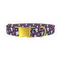 Christmas Gothic Skulls Dog Collar - metal gold