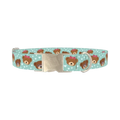 Teddy Bear Heart Dog Collar - metal silver