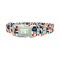 Colorful Geometric Shapes Dog Collar - plastic silver