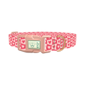 Groovy Heart Dog Collar - plastic rose gold