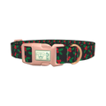 Christmas Skull Berry Dog Collar - plastic rose gold