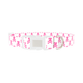 Pirate Dog Skull Dog Collar - plastic silver