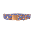 Corgi Heart Dog Collar - metal rose gold