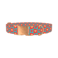 Groovy Hearts Dog Collar - metal rose gold