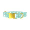 Wildflower Bunny Dog Collar - metal gold