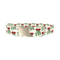 Christmas Mistletoe Dog Collar - metal silver