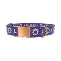 Sun and Moon Dog Collar - metal silver