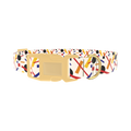 Geometric Abstract Dog Collar - plastic gold