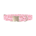 Christmas Holiday Dog Collar - metal silver
