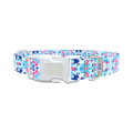 Color Splash Tie-Dye Dog Collar - plastic rose gold