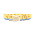 Beach Sun Dog Collar - plastic silver