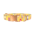 Surfboard Beach Dog Collar - metal silver