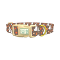 Autumn Bunny Dog Collar - plastic gold