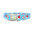 Peppermint Mitten Dog Collar - plastic silver