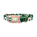 Key West Road Sign Dog Collar - plastic rose gold