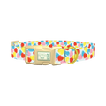 Candy Heart Dog Collar - plastic gold