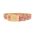 Banana Cherry Dog Collar - plastic gold