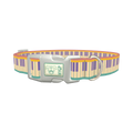 Piano Key Dog Collar - plastic silver