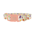 Autumn Bird Dog Collar - plastic rose gold