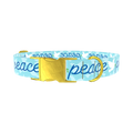 Peace Dove Dog Collar - metal rose gold