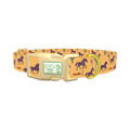 Western Desert Horse Dog Collar - plastic gold