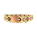 Donut Sprinkle Dog Collar - metal rose gold