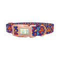 Colorful Triangle Pattern Dog Collar - plastic rose gold