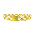 Yellow Stegosaurus Dog Collar - metal gold