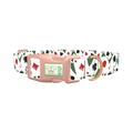 Playing Card Pattern Dog Collar - plastic rose gold