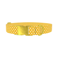 Polka Dot Dog Collar - metal gold