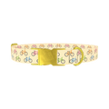 Colorful Bicycle Dog Collar - metal gold