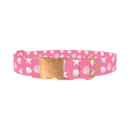 Seashell Beach Dog Collar - metal rose gold