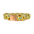 Sunflower Garden Dog Collar - metal rose gold