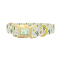 Sunny Cactus Dog Collar - plastic gold