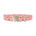 Halloween Tiles Dog Collar - metal silver