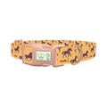 Western Desert Horse Dog Collar - plastic rose gold