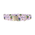 Mardi Gras Mask Dog Collar - metal silver