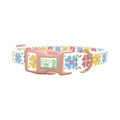 Floral Embroidery Dog Collar - plastic rose gold