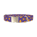 Geometric Tribal Diamond Dog Collar - metal silver