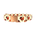 Turkey Heart Dog Collar - metal silver